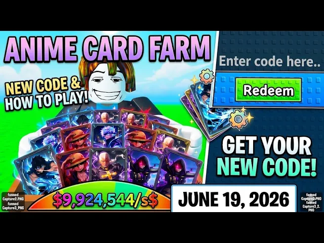 Anime Card Farm beginner guide — codes, packs, and first session on Roblox